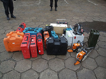 Policjanci zabezpieczyli elektronarzędzia