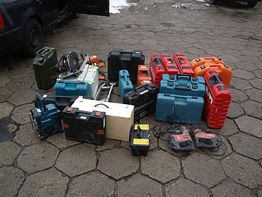 Policjanci zabezpieczyli elektronarzędzia
