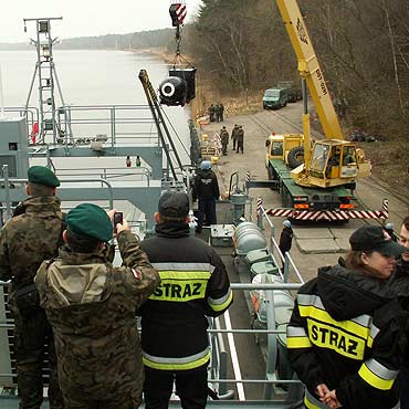 Wojskowi strażacy w Świnoujściu