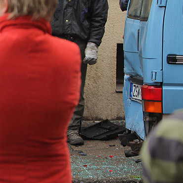 Kolizja czterech aut. Kierowca opla nie zatrzyma si na „stopie”