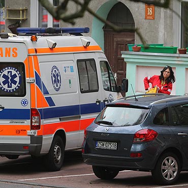 Zmar na klatce schodowej