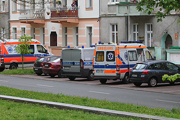 Zmar na klatce schodowej