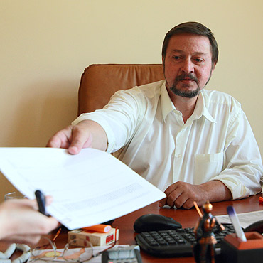 Dyrektor okamywa wadze 