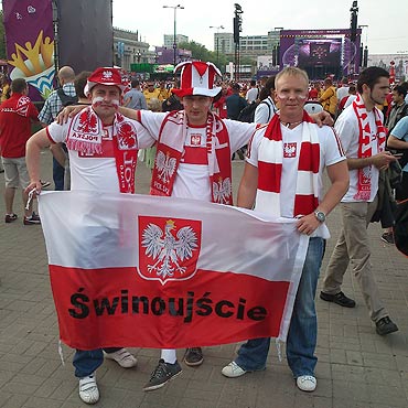 Kibicowali naszym w Warszawie 