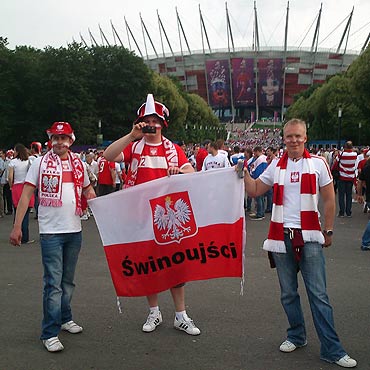 Kibicowali naszym w Warszawie 