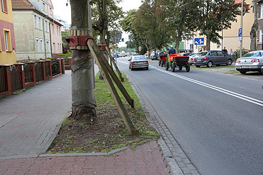 Wystajce teowniki mog przebi opon