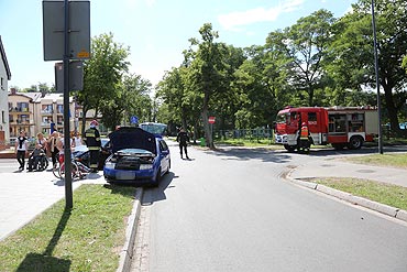 Soce olepio kierowc. Kobieta w ciy w szpitalu
