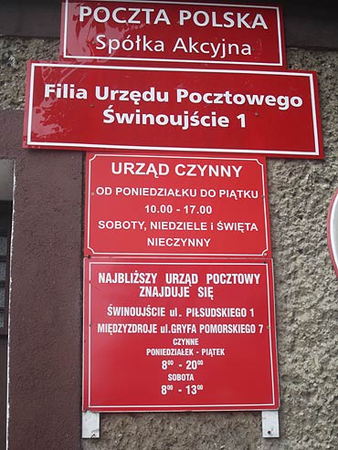 Poczta na Warszowie czynna od 10-17