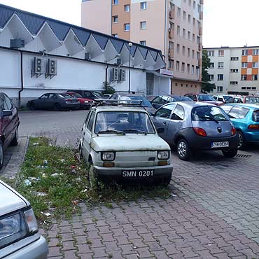 „Maluch” zarasta traw 