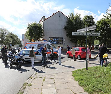 Wypadek na Piastowskiej. Dziecko odwieziono do szpitala 