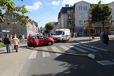 Wypadek na Piastowskiej. Dziecko odwieziono do szpitala 
