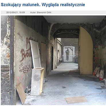 Szokujący malunek w szczecińskiej kamienicy
