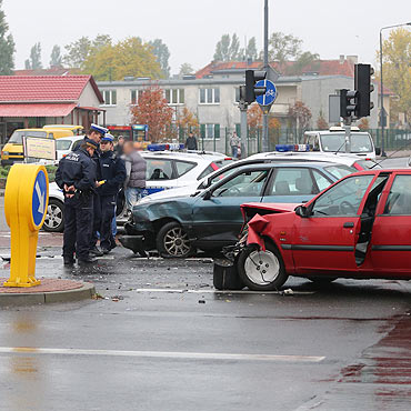 Citroenem zajechał drogę audi. Wyglądało naprawdę groźnie