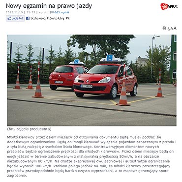 Trudniejszy egzamin, wicej ogranicze. Zobacz jakie zmiany czekaj nowych kierowcw