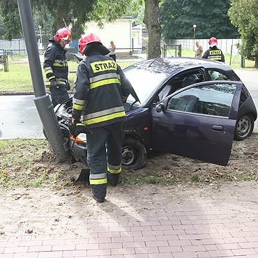 Pękła opona w fordzie