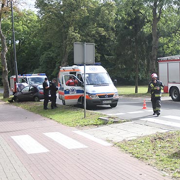 Pękła opona w fordzie