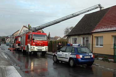 Pożar w kominie