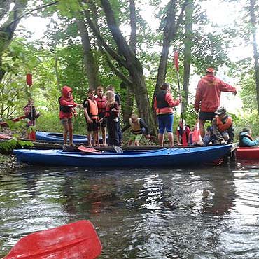 Spyw Kajakowy uczniw Szkoy Podstawowej nr 1 w winoujciu