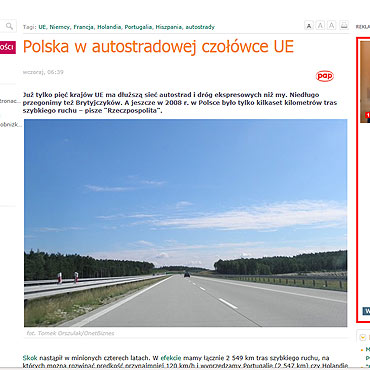 Polska w czowce autostradowej UE