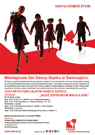 Mikoajkowe Dni Dawcy Szpiku w winoujciu