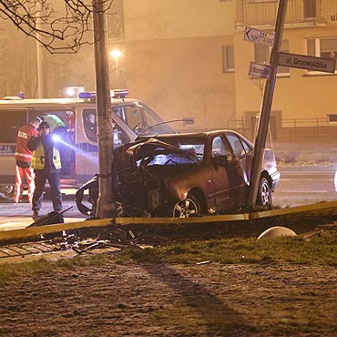 Pijany kierowca prbowa uciec po kolizji