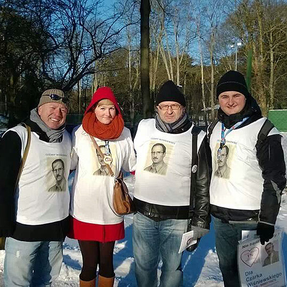 Podzikowania za udzia w akcji dla Cezarego Winiewskiego
