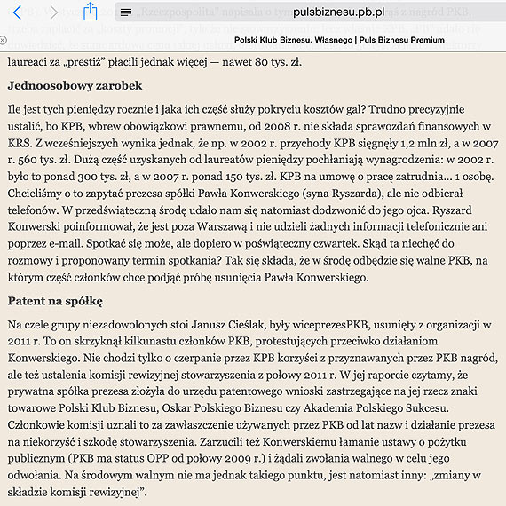 Czytelniczka o Złotym Medalu dla Żmurkiewicza: To nagroda „nabitych w butelkę”