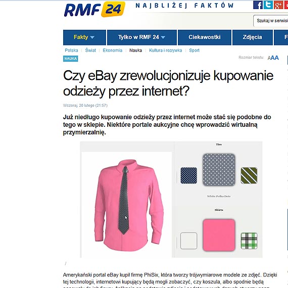 Ju wkrtce portale aukcyjne wprowadz wirtualne przymierzalnie?