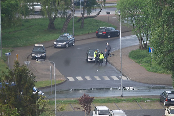 Kierowca volkswagena potrci rowerzyst