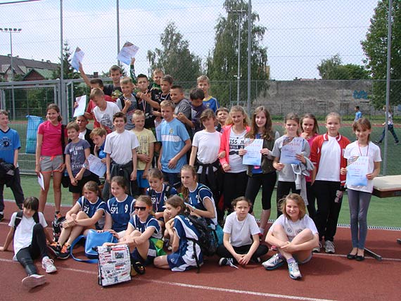 Wyniki zawodw w trjboju klas V Szk Podstawowych