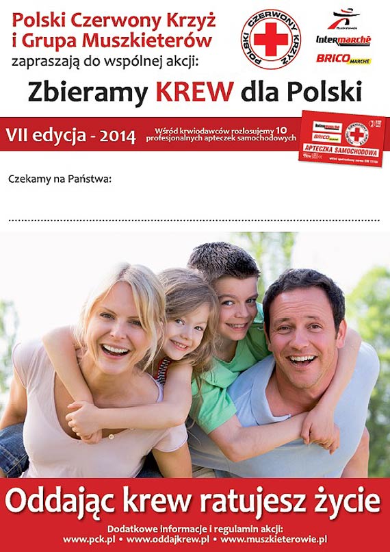 Podziel si swoj krwi wraz z Intermarch i Bricomarch