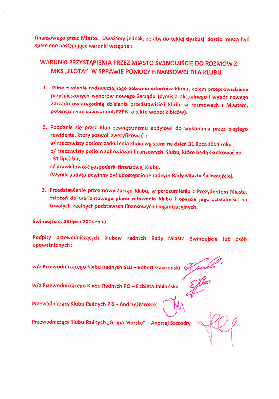 Radni dadzą pieniądze, jeżeli w Zarządzie Floty zajdą duże zmiany
