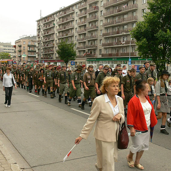 Udział Świnoujskiego ZHR w 70 rocznicy Powstania Warszawskiego