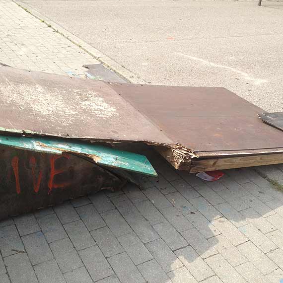 Niebezpiecznie na terenie byłego skate parku