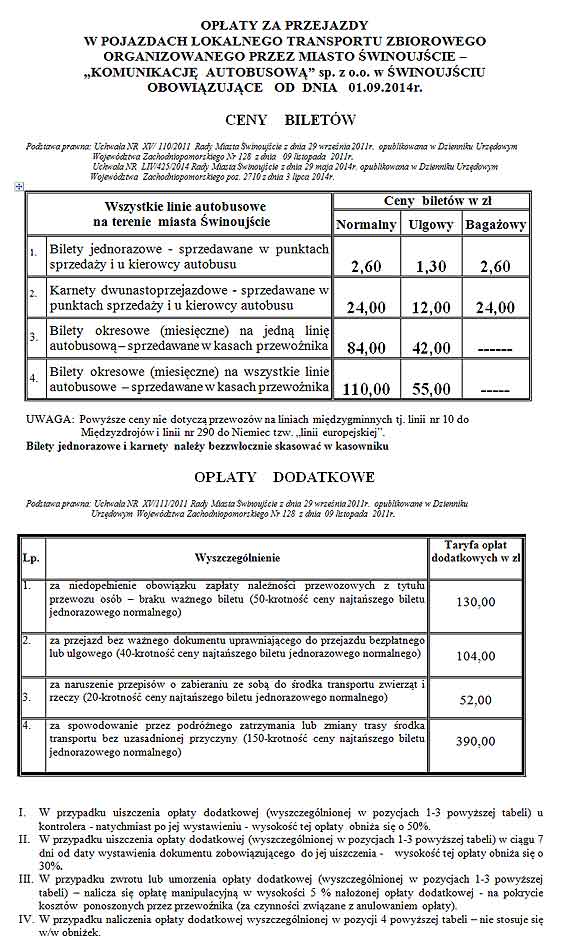 Komunikacja Autobusowa wprowadza bilety miesięczne