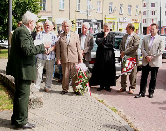 Uroczysto obchodw 34. rocznicy protestu stoczniowcw pod pomnikiem Sierpnia 1980