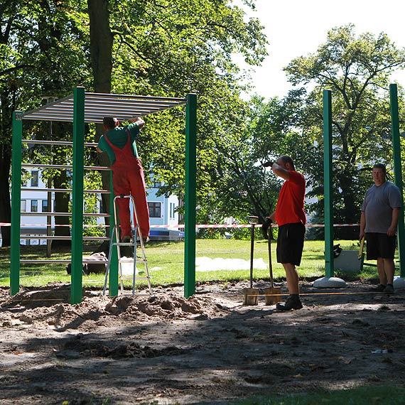 Pierwszy w miecie street workout powstaje w Parku Chopina