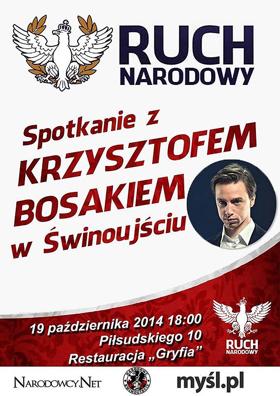 Zaproszenie na Spotkanie z Krzysztofem Bosakiem w winoujciu
