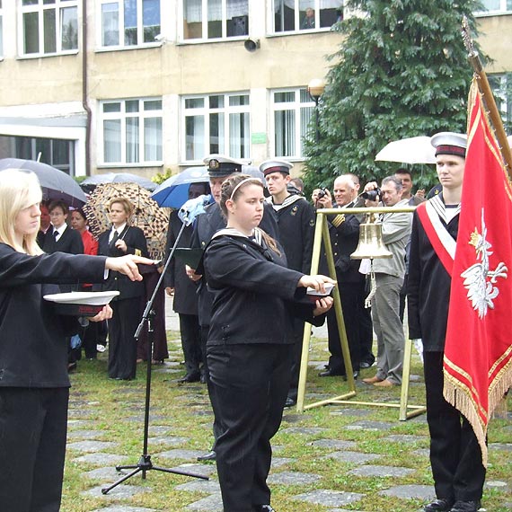 Uroczyste lubowanie uczniw klas pierwszych Zespou Szk Morskich