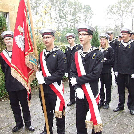 Uroczyste ślubowanie uczniów klas pierwszych Zespołu Szkół Morskich