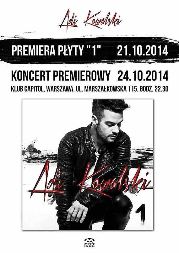 Adi Kowalski: Premiera debiutanckiego albumu już 21 października 2014