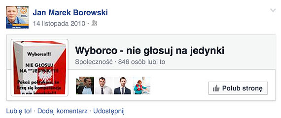 Jan Borowski: Decyzj pozostawiam wyborcom