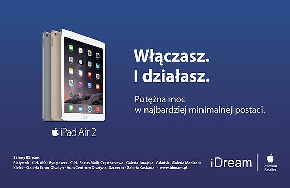 iDream w kampanii świątecznej promuje nowy iPad Air 2 oraz zestawy MacBook Air + MS Office 365