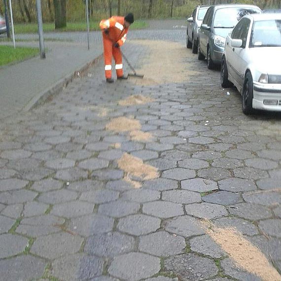 Zanieczycili rodowisko. Ulica Kochanowskiego skaona