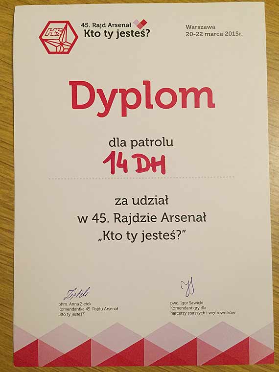45 Rajd Arsena „Kto Ty jeste?”