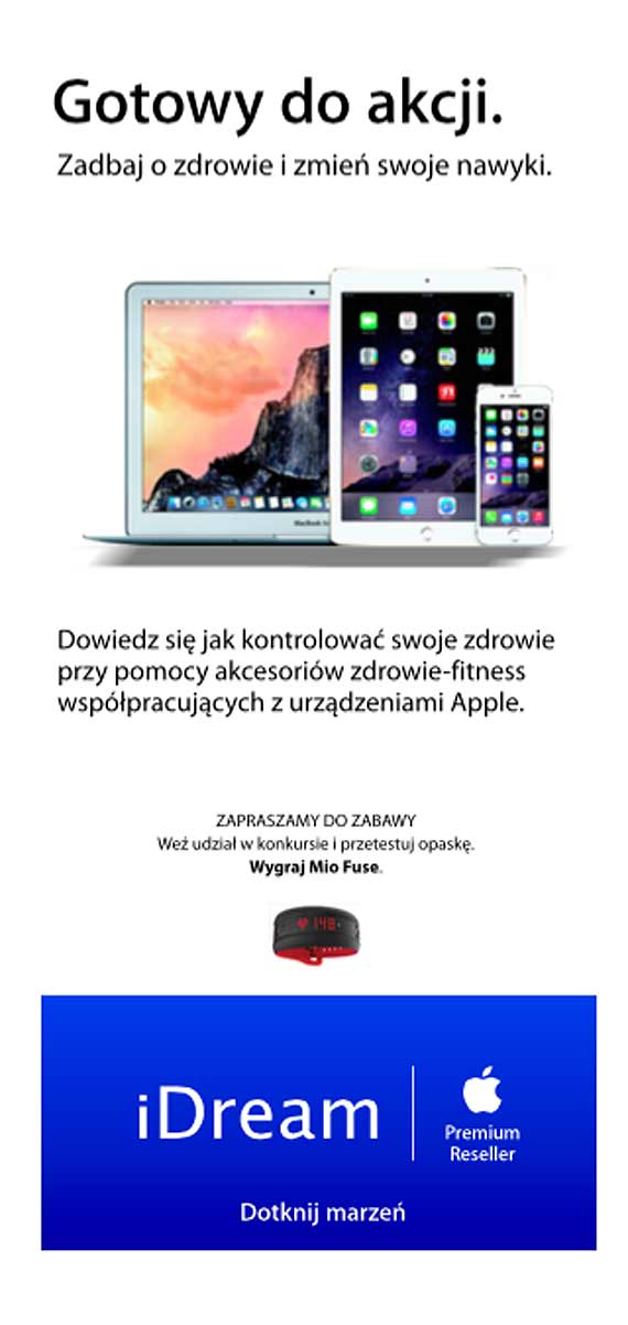 iDream, posiadający salon w szczecińskiej Galerii Kaskada, przeprowadzi akcję „Żyj zdrowo!”