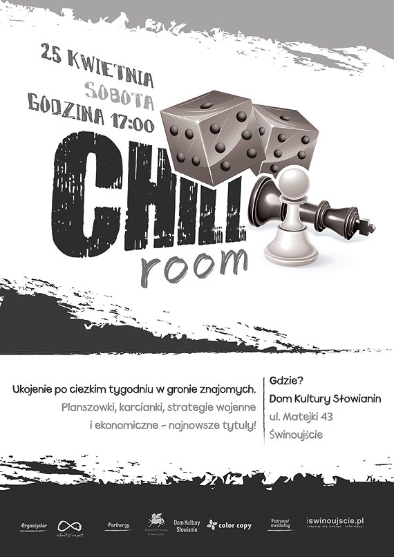 Kolejny chillroom ju w sobot! Przyjd i zagraj w planszwki!