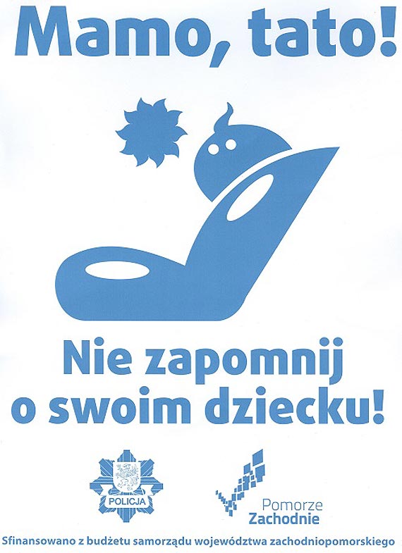 "Mamo, tato! Nie zapomnij o swoim dziecku"- akcja lekarzy i zachodniopomorskich policjantów