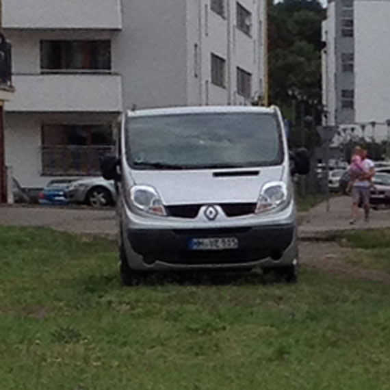 Czytelnik: Popisy mistrzów parkowania, czyli parkowanie na trawniku