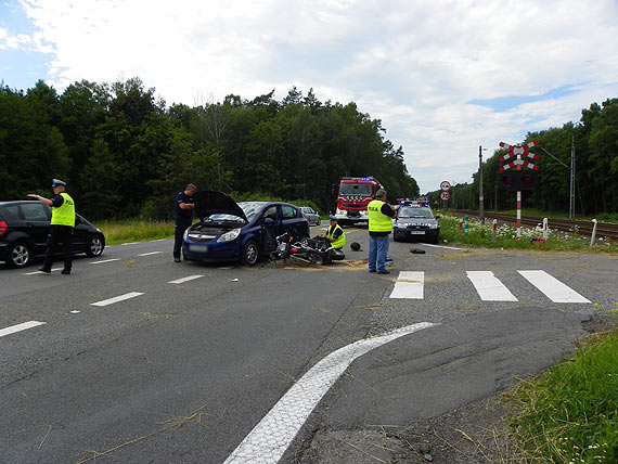 Grony wypadek koo Troszyna. Droga w kierunku winoujcia jest zablokowana